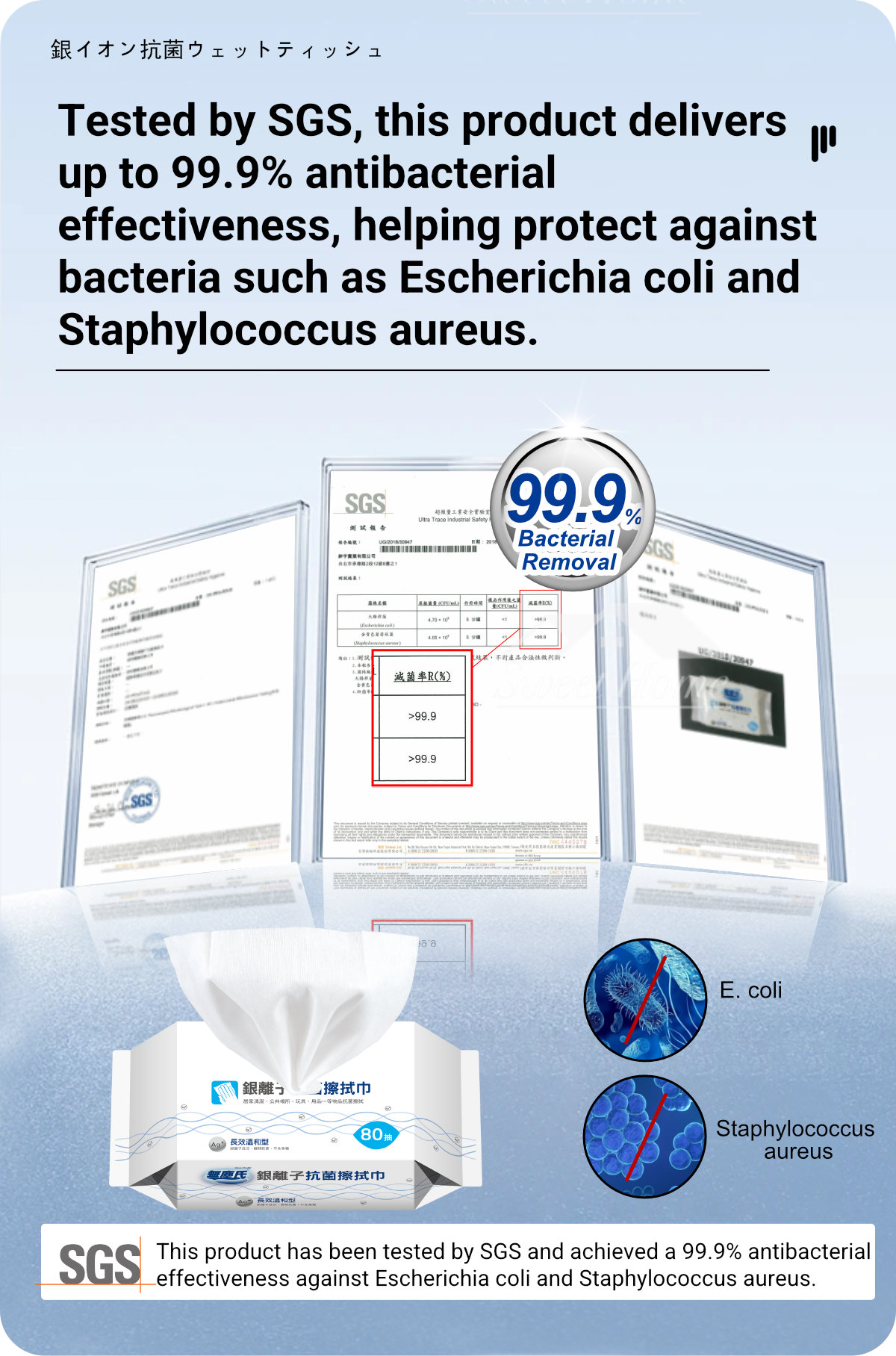 Clean Family-Silver Ion Antibacterial Wipes-4